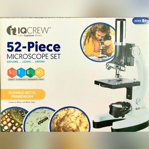 NEW - IQCrew Early Explorer Series 52pc Microscope Set (Unopened)
